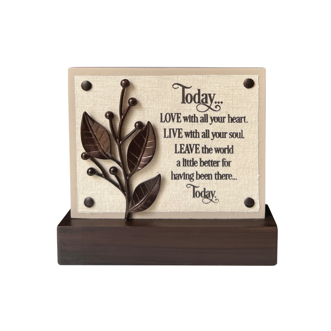 Today Wildflower Plaque 5.5"