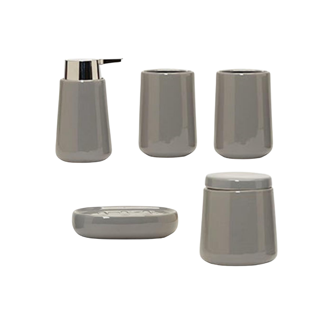 Grey Ceramic Bathroom Set