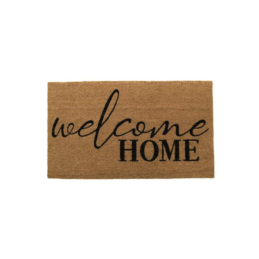 Welcome Home Coir Door Mat 18x30"