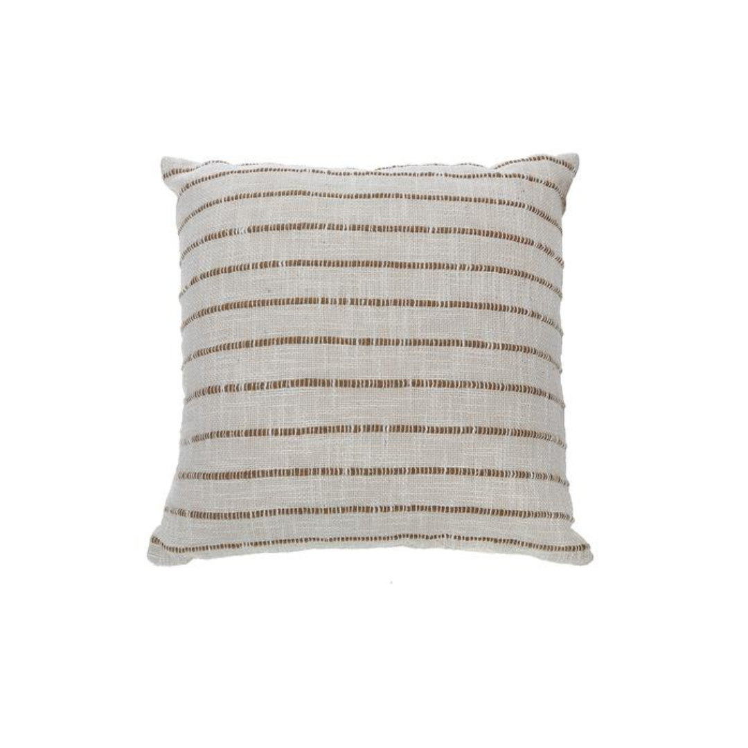 Slub Rib Cotton Cushion 18x18"
