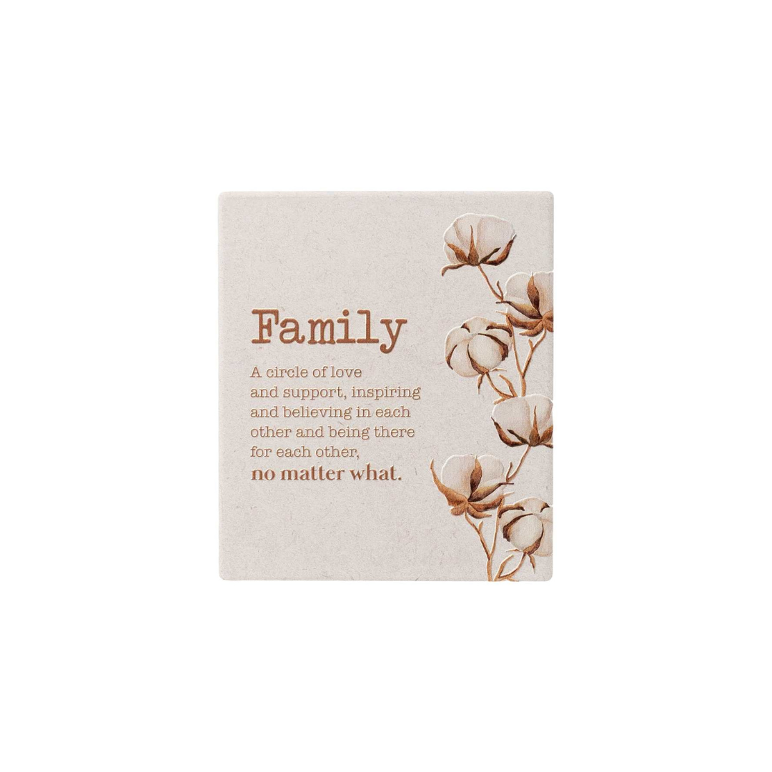 Family Ceramic Verse Plaque 5"