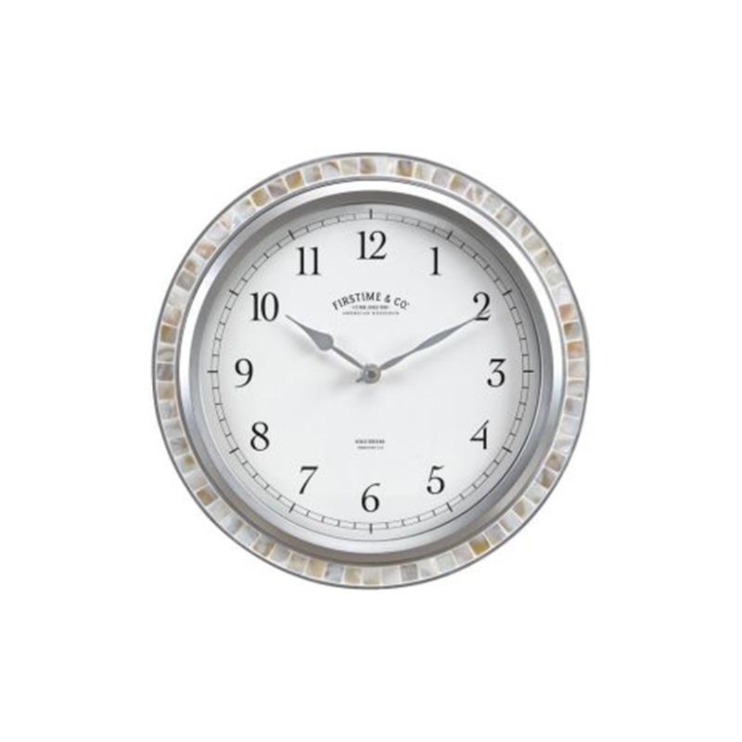 FirsTime & Co. Sandstone Sophia Mosaic Wall Clock 11.5"
