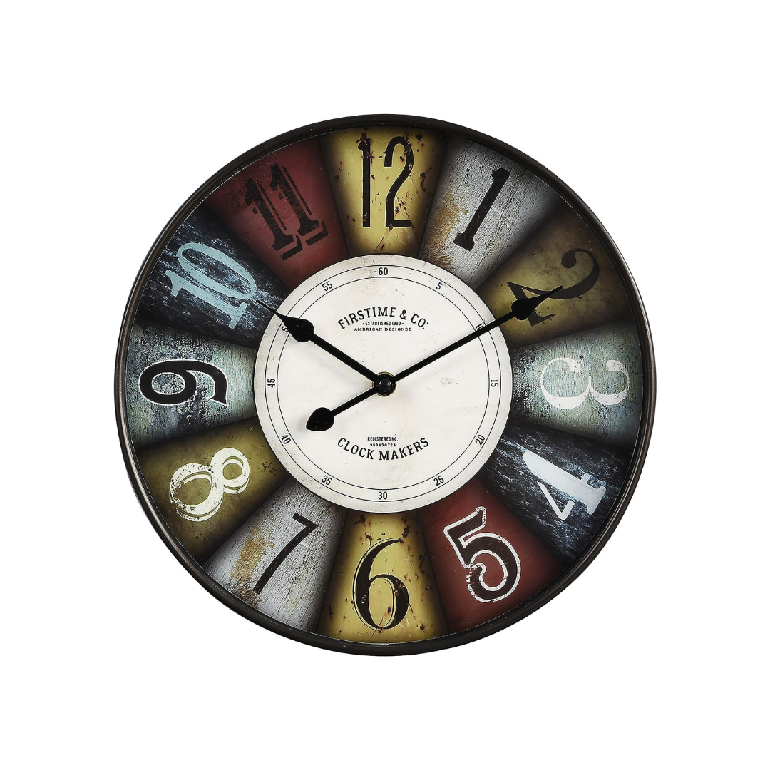 FirsTime & Co. Colorworks Wall Clock 12"