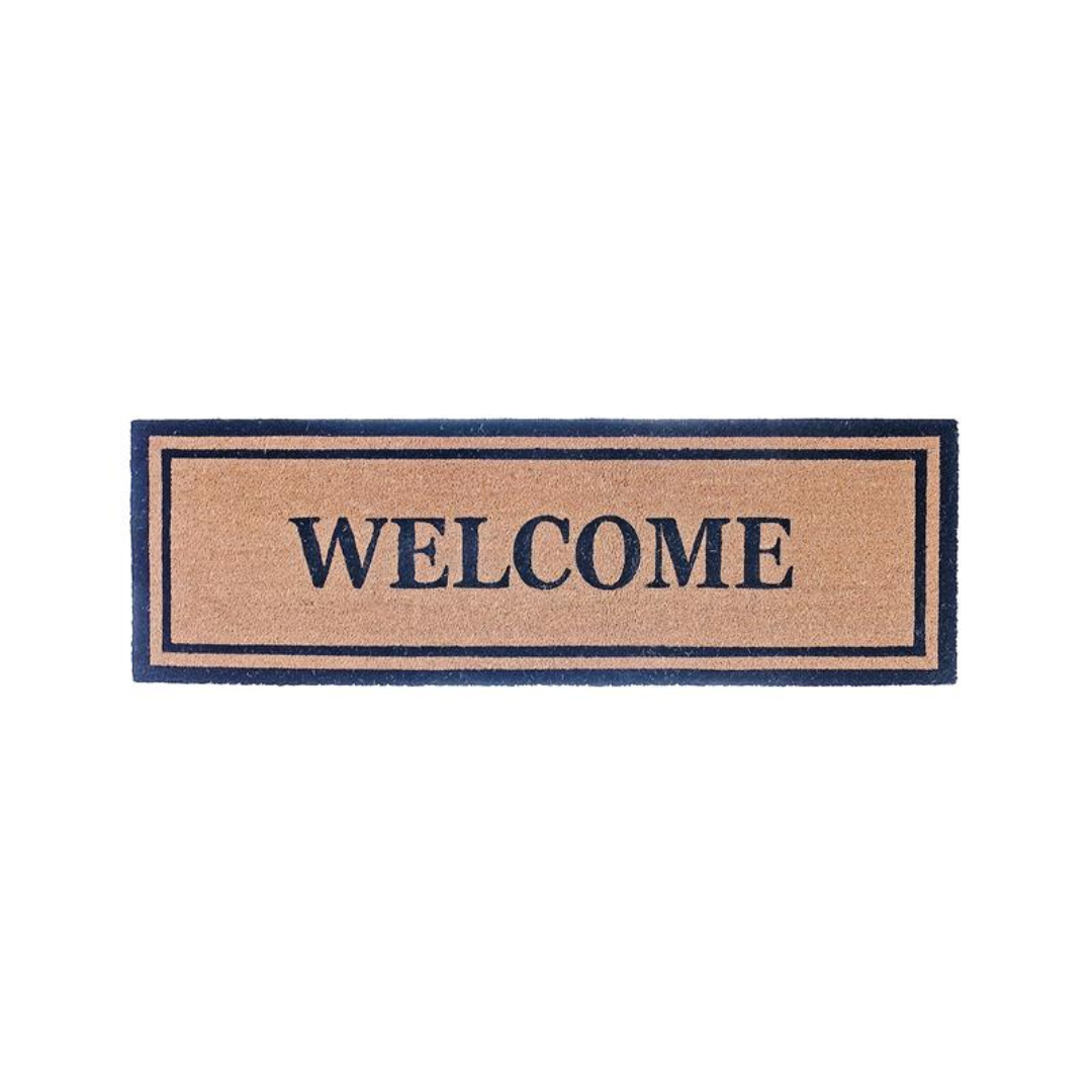 Welcome Coir Door Mat 16x48"