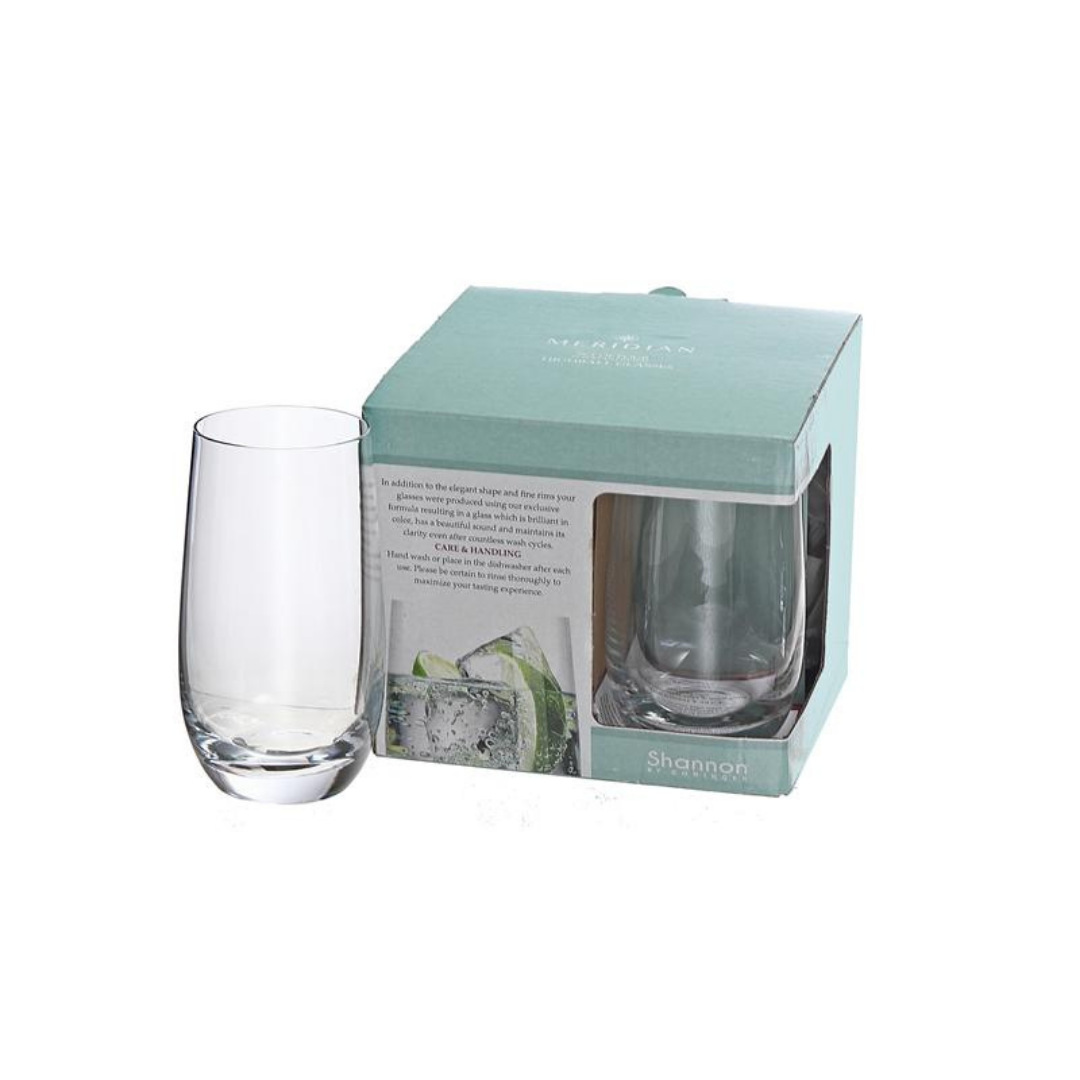 Meridian By Shannon 11oz. Lowball Glasses Set/4
