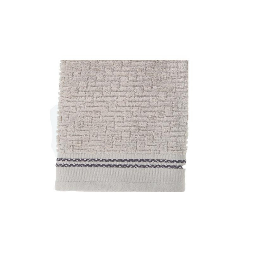 Luxury Stitch Towel Taupe