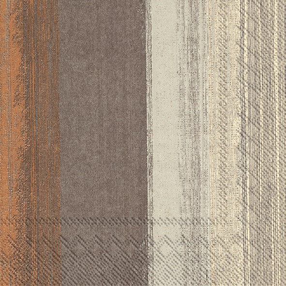 IHR Paper Napkins Sarina Brown Linen Pack/20 6.5x6.5"