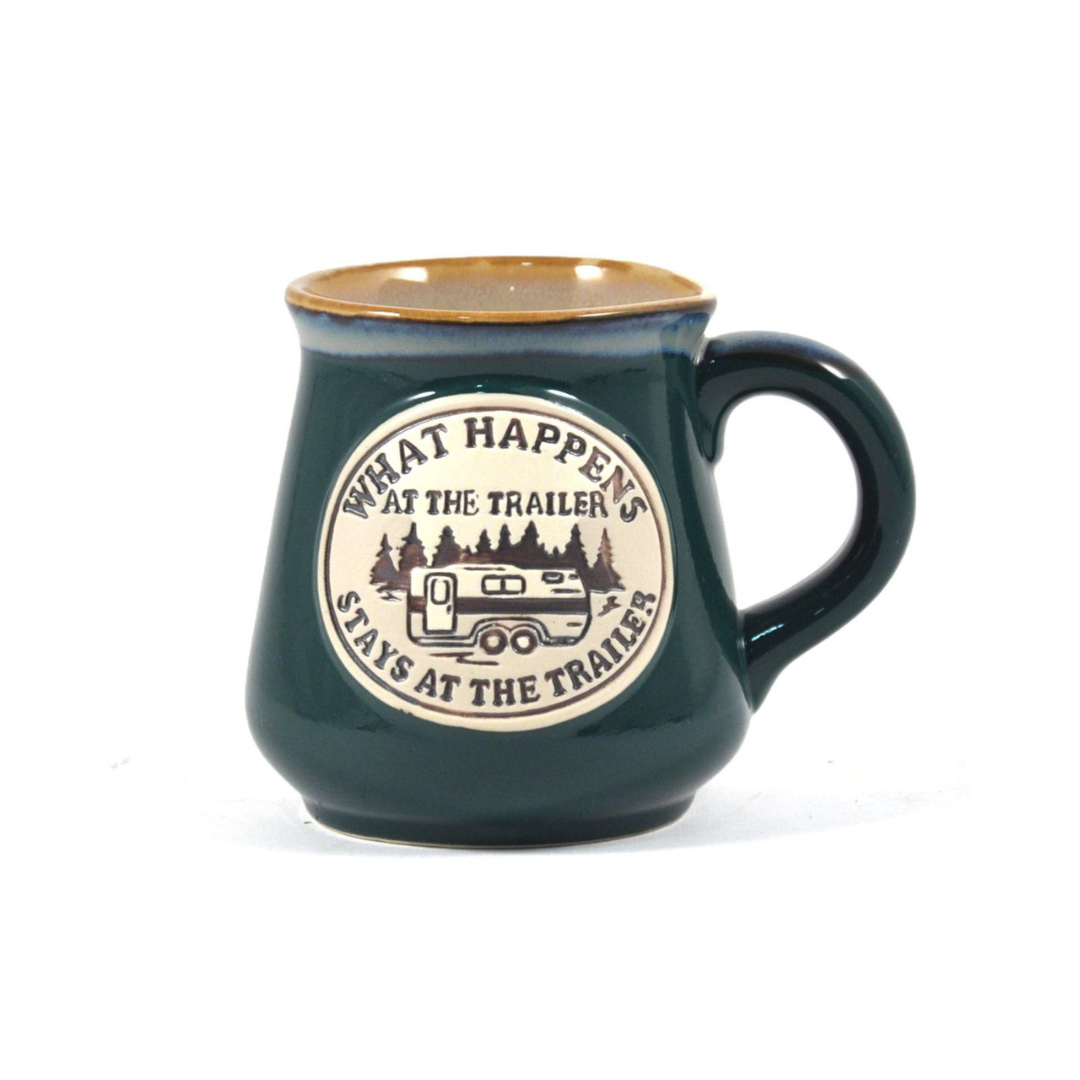 What Happens at the Trailer 16oz. Stoneware Mug