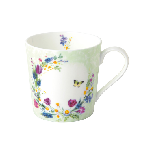 IHR Loving Spring Wreath Bone China 375ml Mug