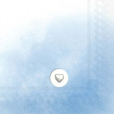 IHR Paper Napkins Little Powder Blue Pack/20 6.5x6.5"