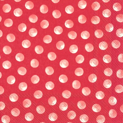 IHR Paper Napkins Piggy Dots Pack/20 6.5x6.5"