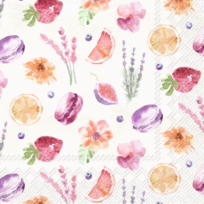 IHR Paper Napkins Lete Cream Pack/20 6.5x6.5"