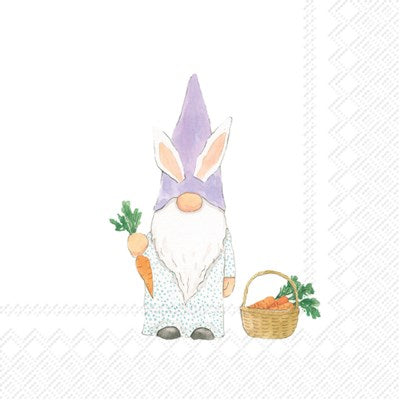 IHR Paper Napkins Gnommy Pack/20 6.5x6.5"