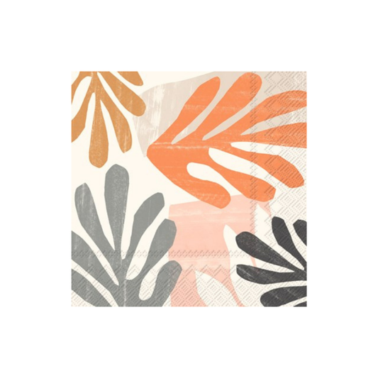 IHR Paper Napkins Liko Cream Pack/20 6.5x6.5"