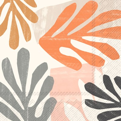 IHR Paper Napkins Liko Cream Pack/20 6.5x6.5"