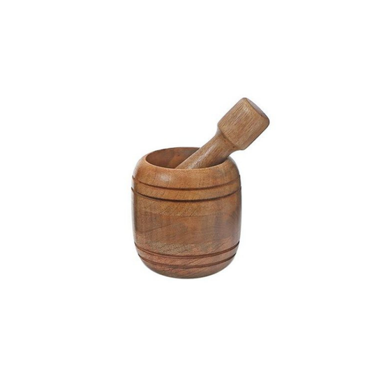 Mango Wood Mortar & Pestle (2 sizes)