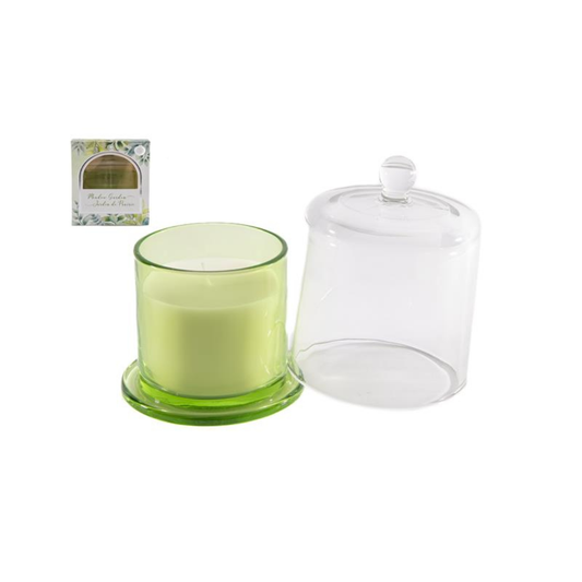 8oz. Meadow Garden Candle with Glass Cover