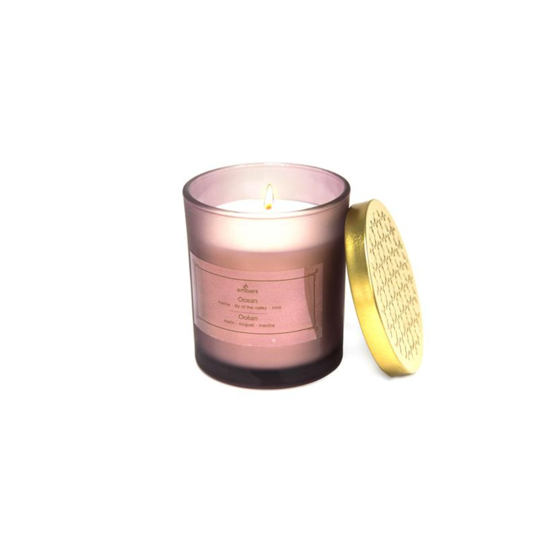Ocean Mauve Candle with Lid