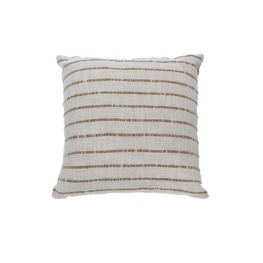 Slub Rib Cotton Cushion 18x18"