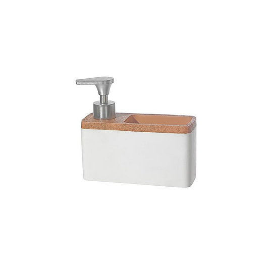 Ceramic Kitchen Soap Dispenser & Sponge Holder