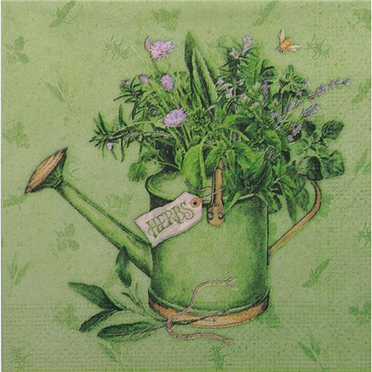 Paper Napkins Flower Watering Can Pack/20 6.5x6.5"