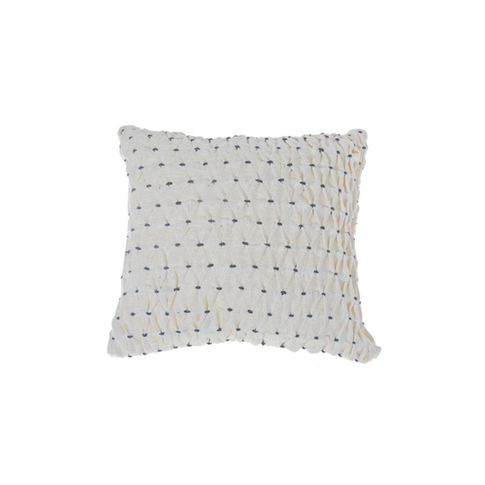 Braided Black Knot Handwoven Cushion 18x18"