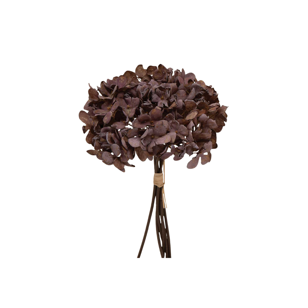 Eggplant Hydrangea Bundle of 6 11"