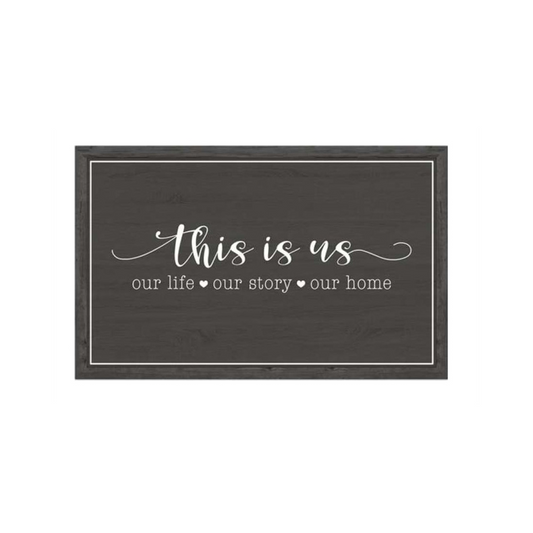 This is Us Wood Wall Plaque 19x12"