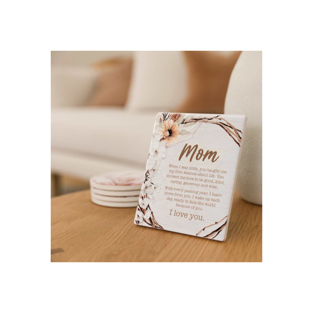 Mom Ceramic Verse Plaque 5"