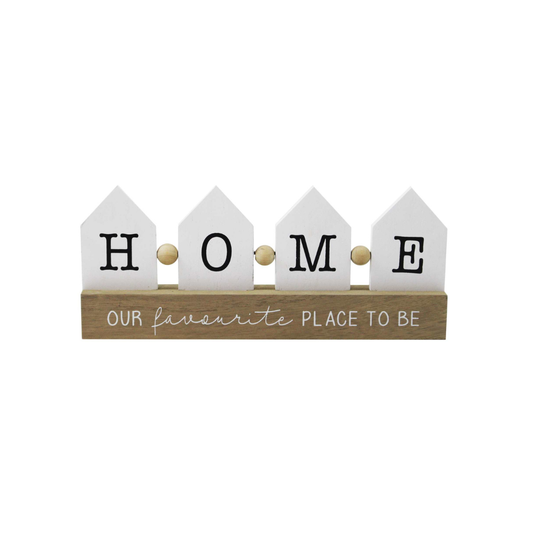 Home Our Favourite Place Wood Sign 9.5x4"