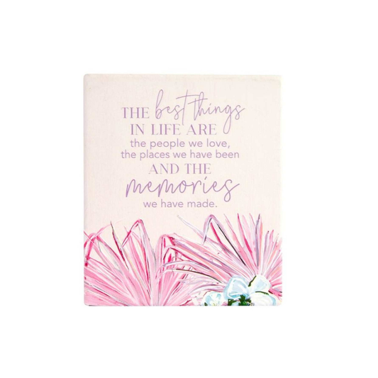 Ceramic Verse Plaque 5" - Best Things