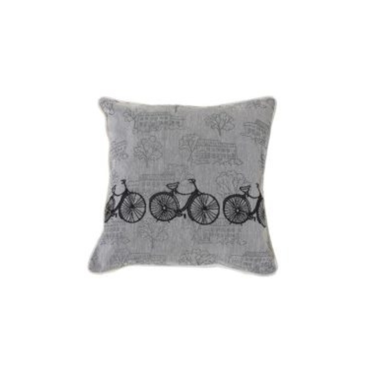 Bicycle Tapestry Cushion 18x18"