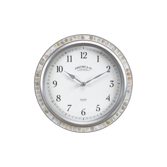 FirsTime & Co. Sandstone Sophia Mosaic Wall Clock 11.5"