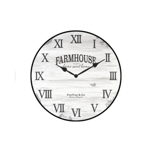 FirsTime & Co. Farmhouse Home Clock 20"