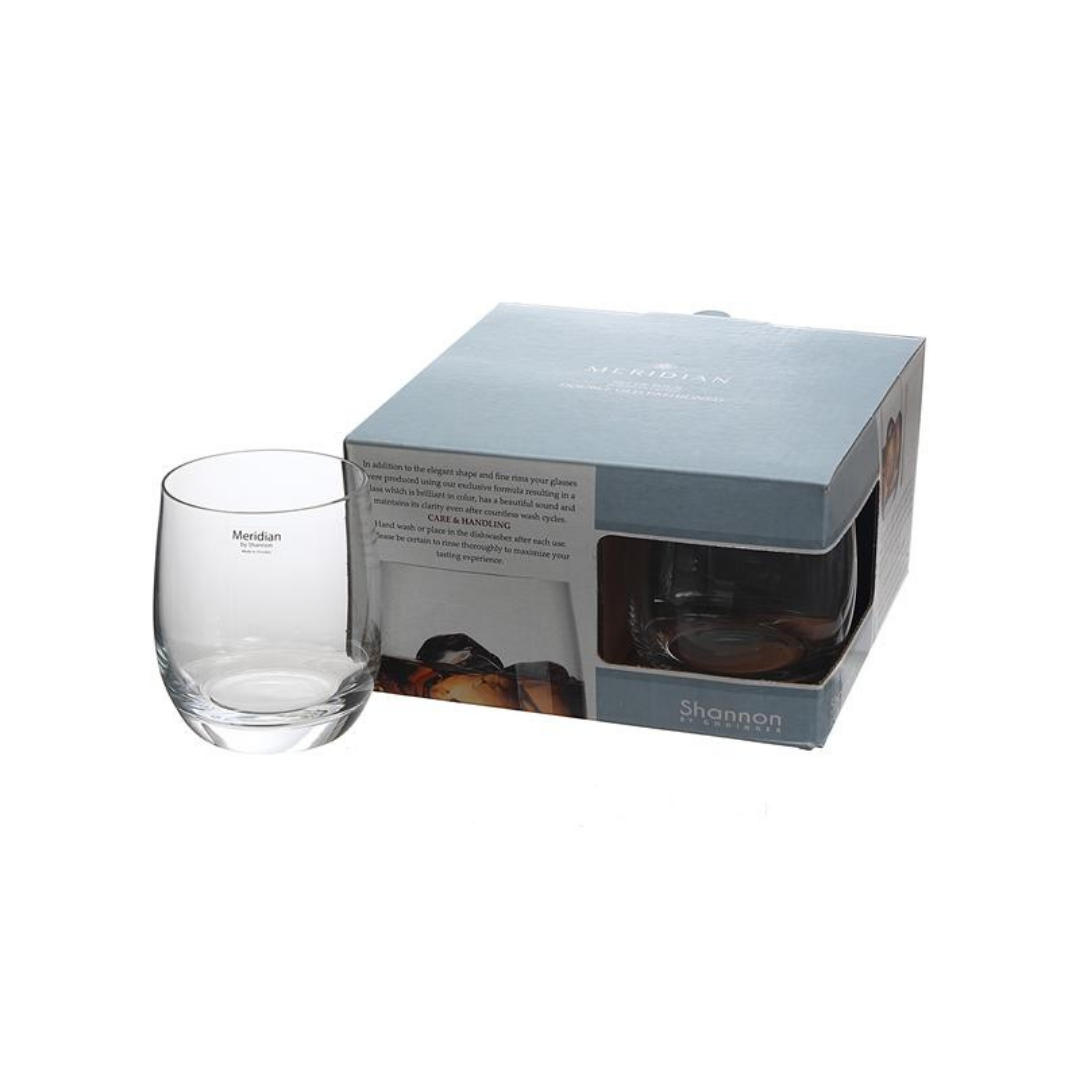 Meridian By Shannon 13oz. Highball Glasses Set/4