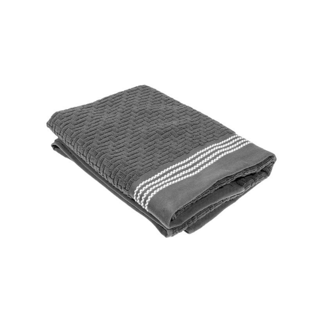 Luxury Stitch Towel Cool Grey