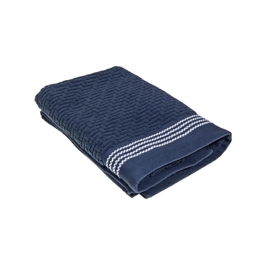 Luxury Stitch Towel Navy Blue