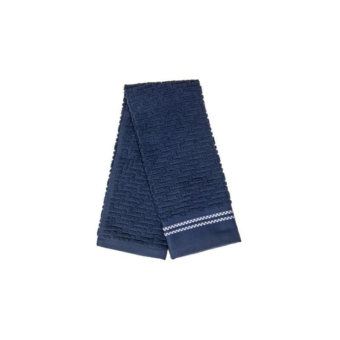 Luxury Stitch Towel Navy Blue