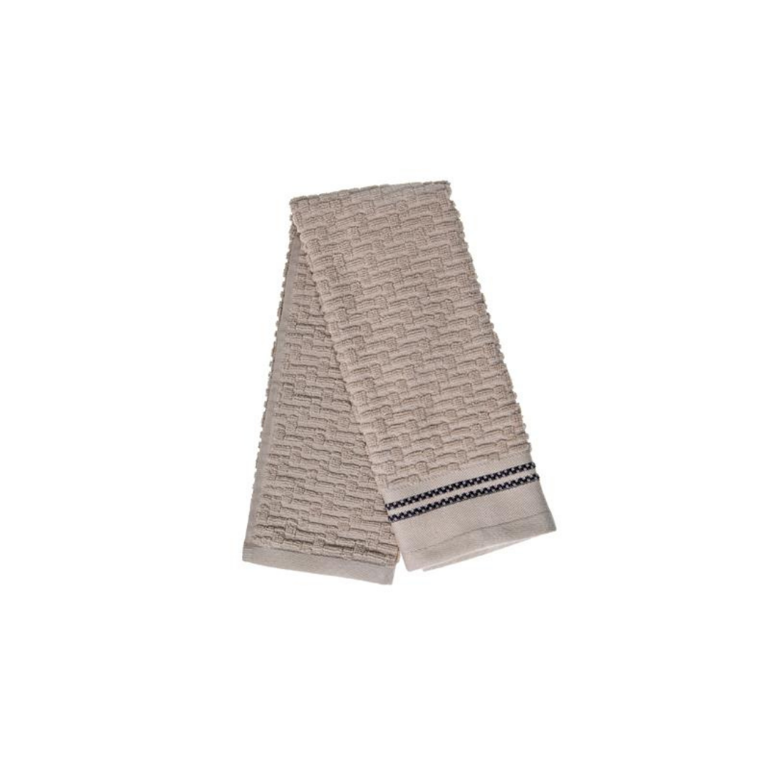 Luxury Stitch Towel Taupe
