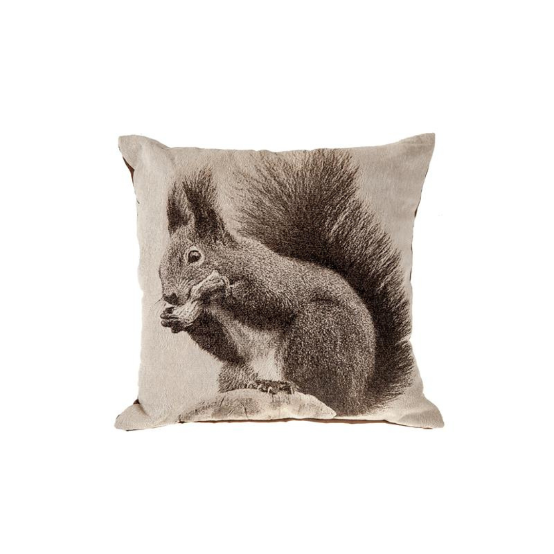 Woven Squirrel Cushion 18x18"