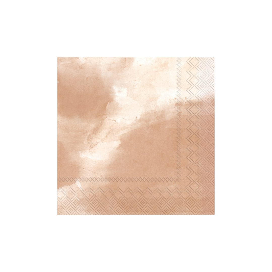 IHR Paper Napkins Nilay Terracotta Pack/20 6.5x6.5"