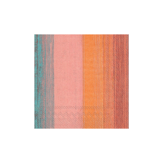 IHR Paper Napkins Sarina Orange Linen Pack/20 6.5x6.5"