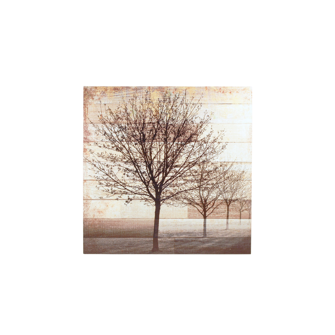 Bare Trees Wood Wall Plaque 23.5"